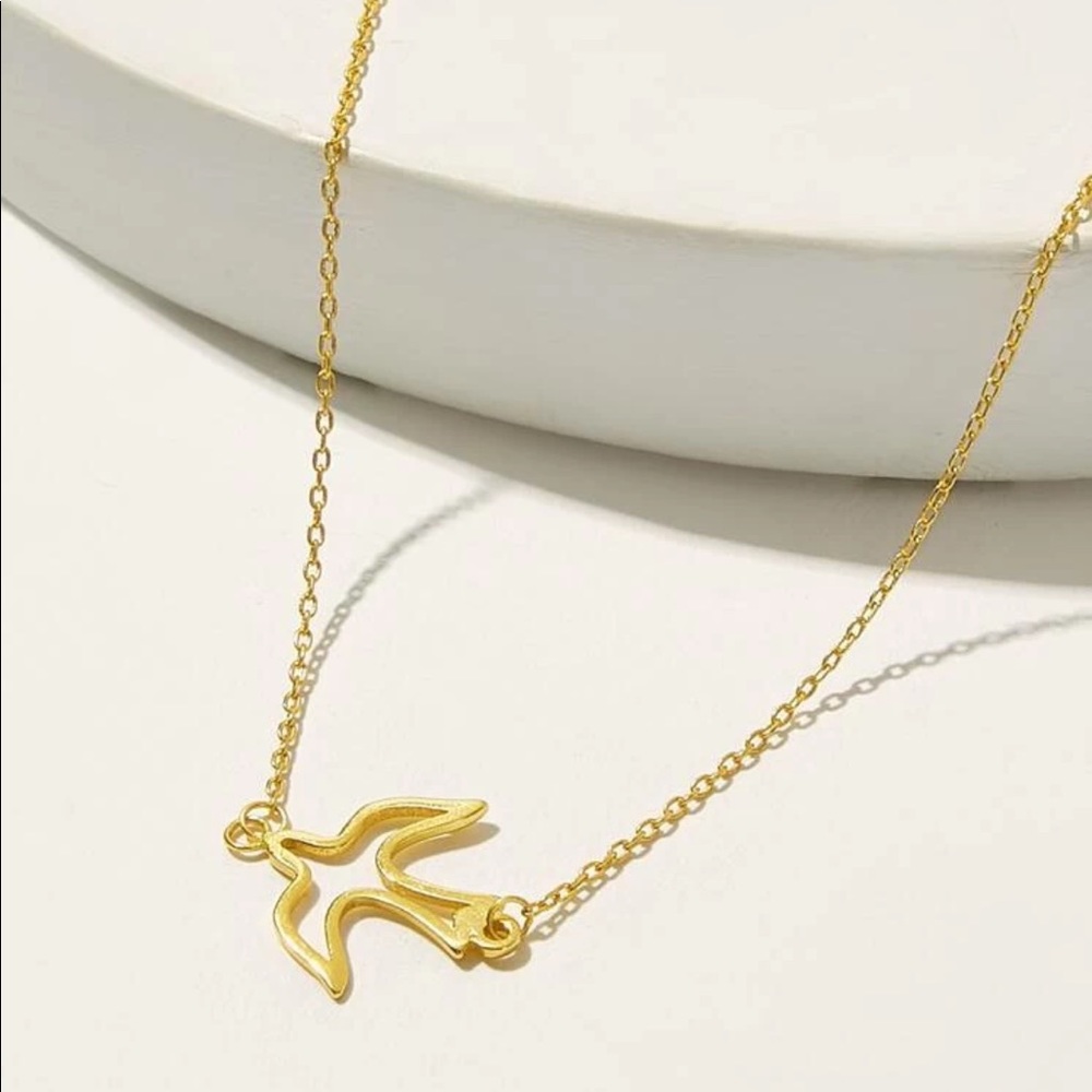 • Cheyenne • Hollow Bird Pendant Choker - Picture 4 of 5